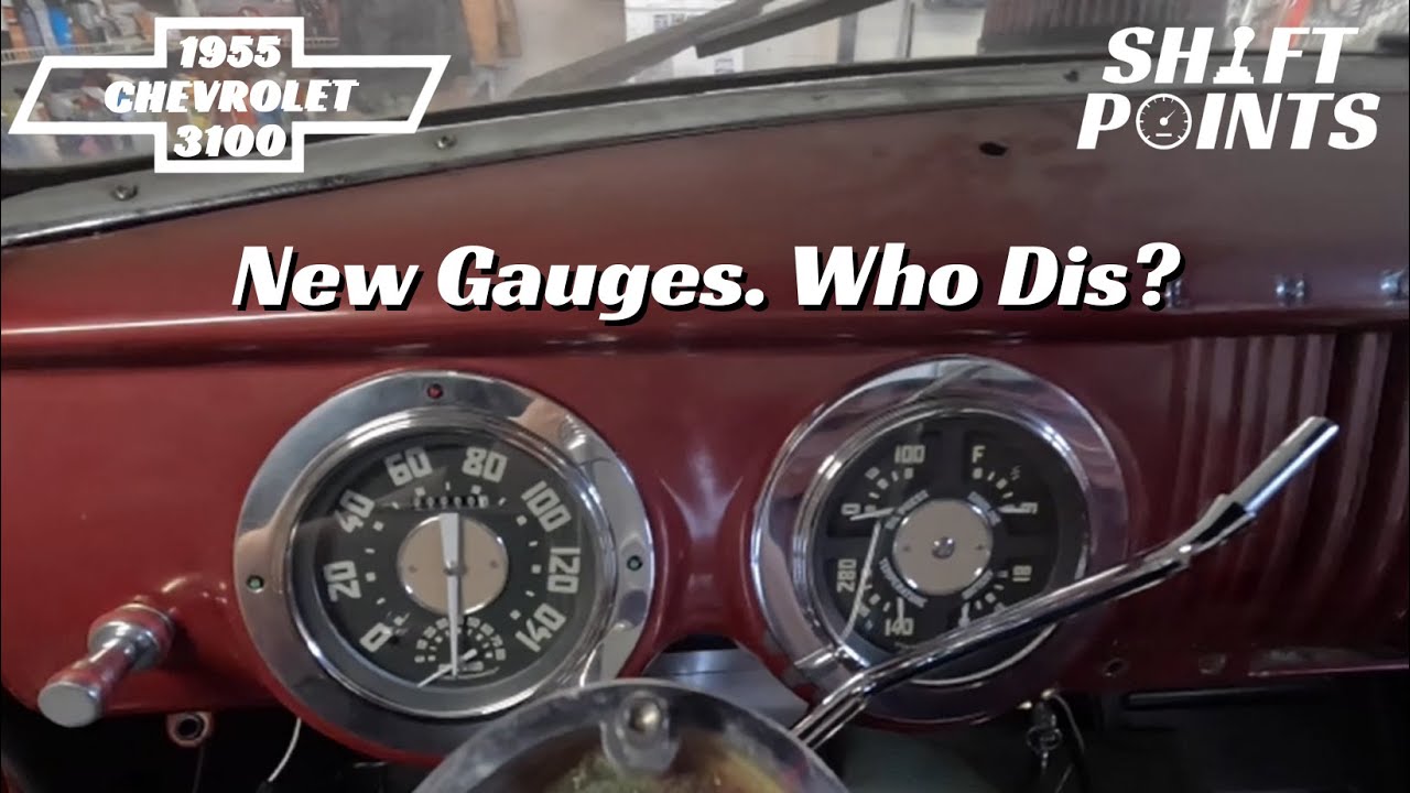 1955 Chevrolet 3100 Gets New Classic Instruments Gauges!