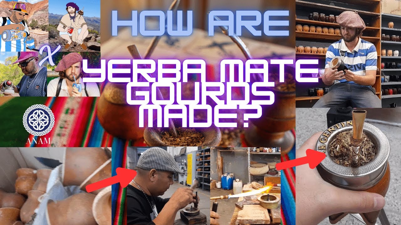 How are YERBA MATE GOURDS made? A day w/a craftsman (Calabash imperial, camionero, stainless steel)