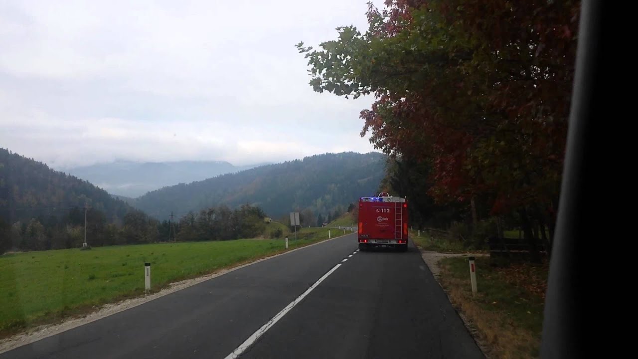 Izvoz PGD Prevalje na vajo požar hotel Mezica