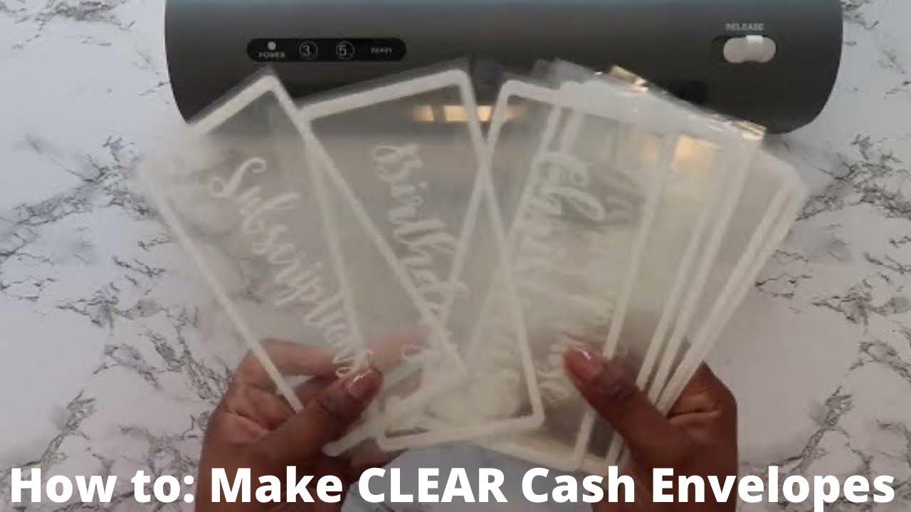How to make CLEAR cash envelopes|EASY at home|Beginner Friendly