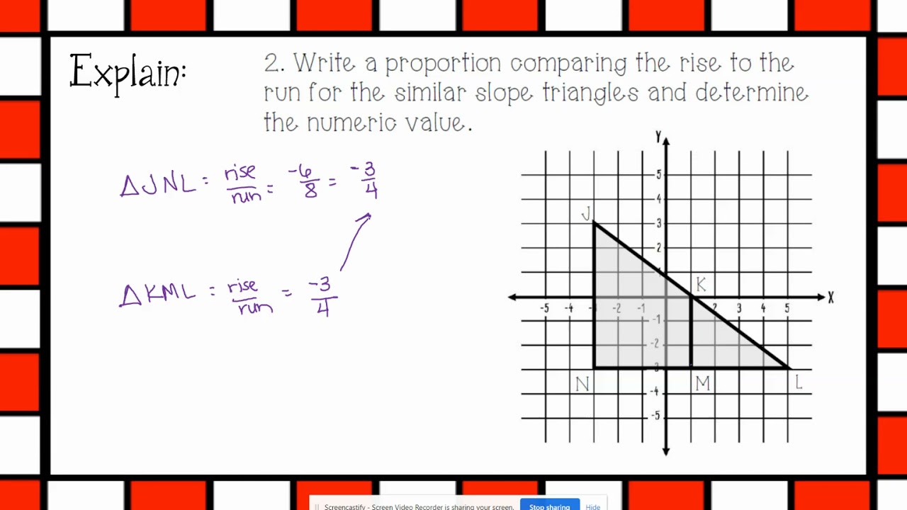 Slope from Similar Triangles