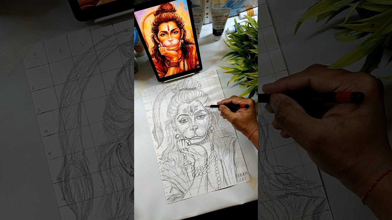 Hanuman Ji Drawing, 