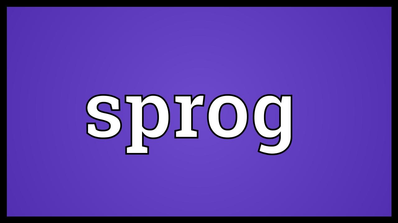 Sprog Meaning
