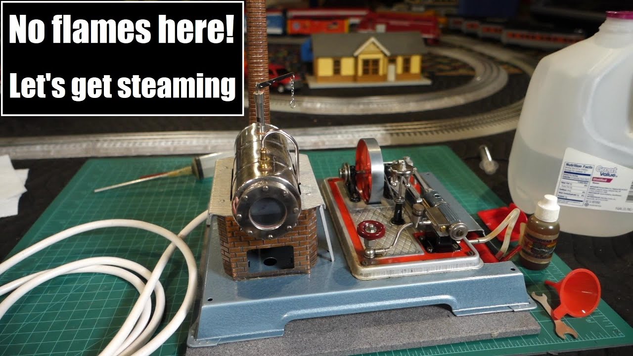 Wilesco D16 EL live steam engine - Electrically heated - "How to"