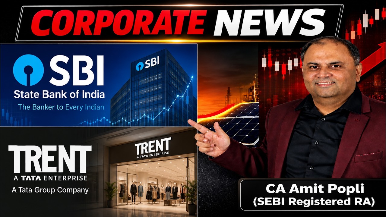 Corporate News-SBI, Trent.....Analysis by CA Amit Popli-SEBI Registered RA