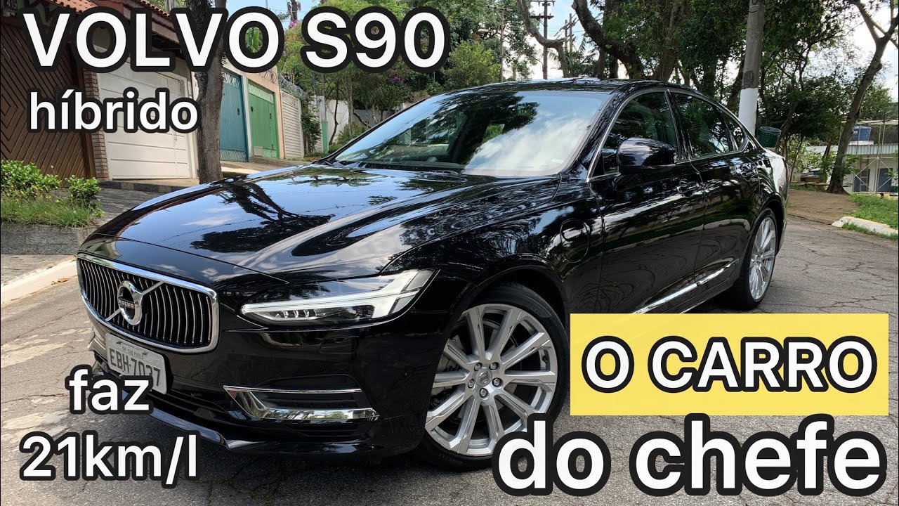 O CARRO DO CHEFE! VOLVO S90 é luxuoso, grande e tem motor híbrido com consumo de COROLLA: 21km/l