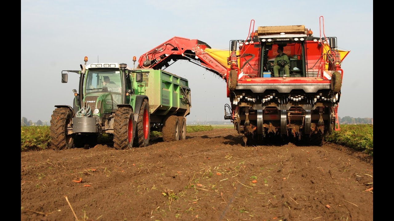 Wortels rooien, Harvesting carrots, Karotten ernte - Grimme Tectron 415 - Vrolijk Landbouw