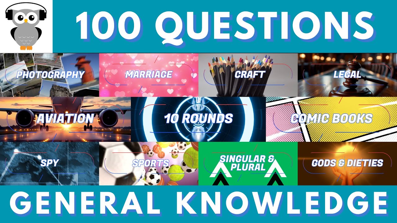 Mega Quiz General Knowledge Trivia | 100 Questions | 10 Rounds Pub Quiz Do You Know #quiz #trivia 