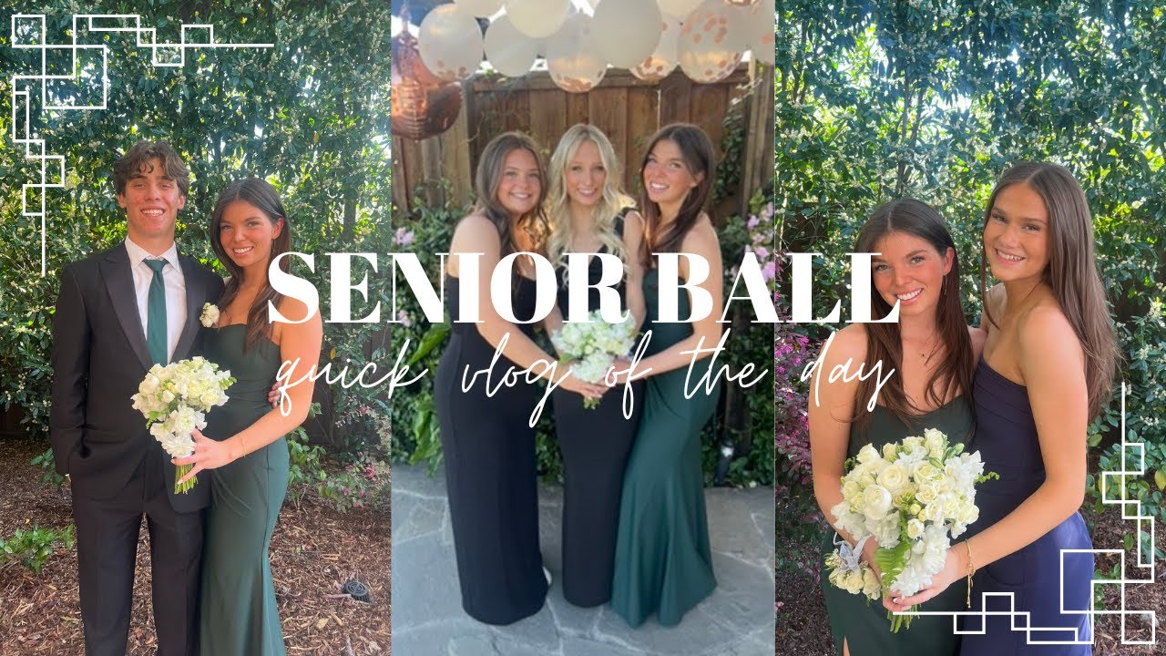 SENIOR BALL VLOG - Getting ready with friends + clips from the night | Leyni Raine