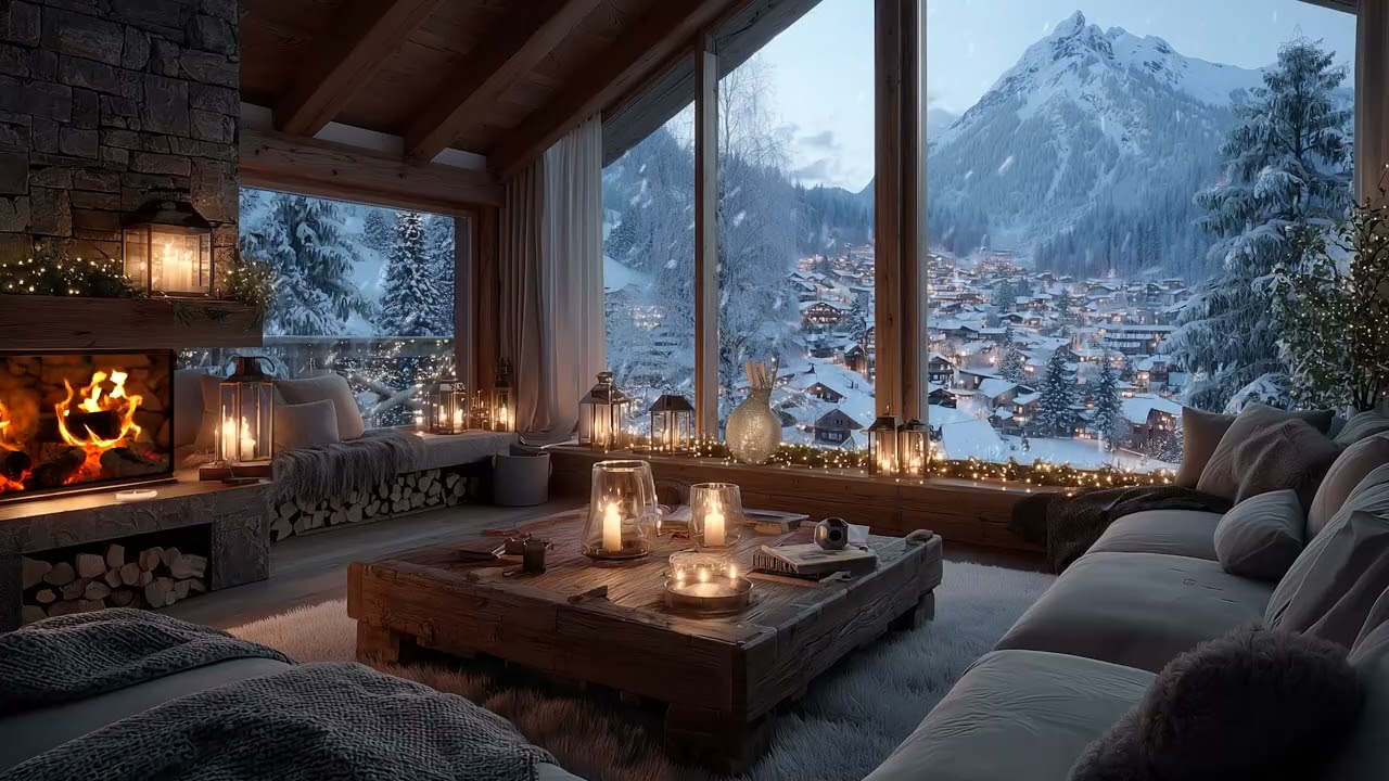 Snowfall White Lounge Ambience | Tender Piano Melodies for Restful Sleep & Deep Focus