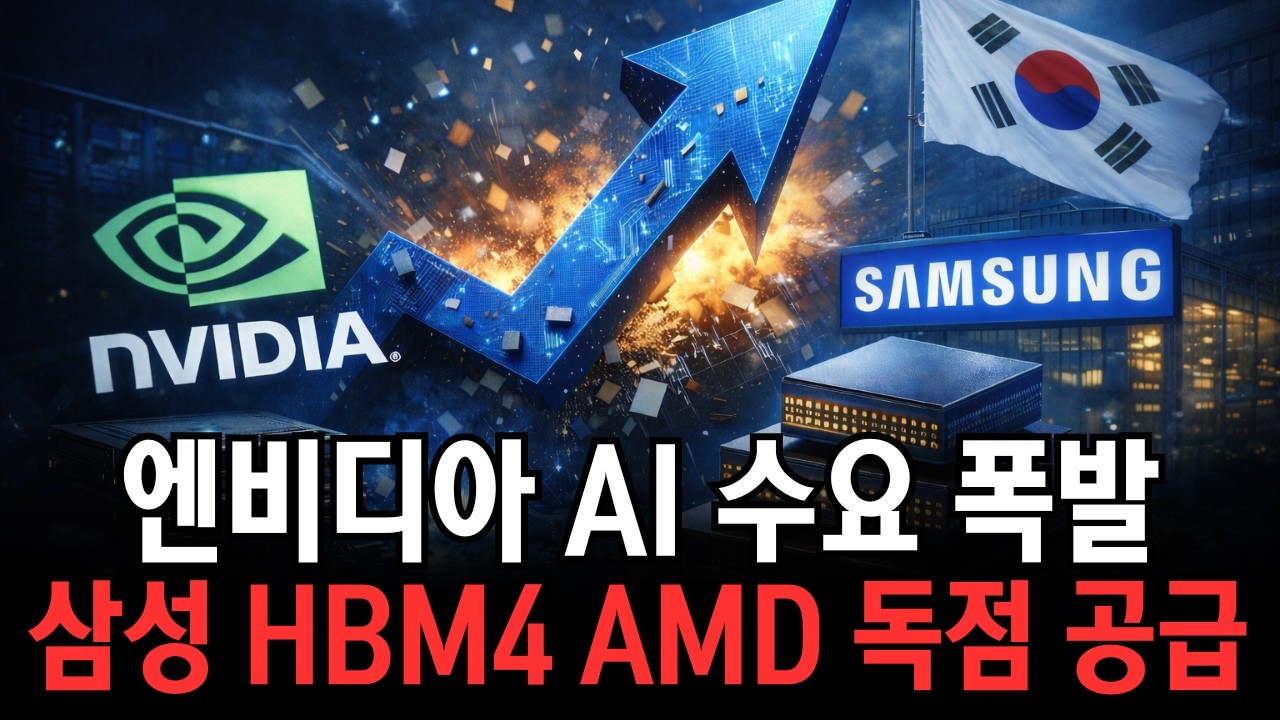 엔비디아 실적 폭발, 삼성 HBM4 AMD 독점 공급 현실되나