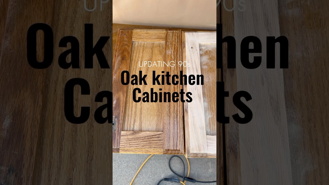 Updating 90s oak kitchen cabinets !! #oakcabinets #kitchencabinet #oldkitchen #kitchenrenovation