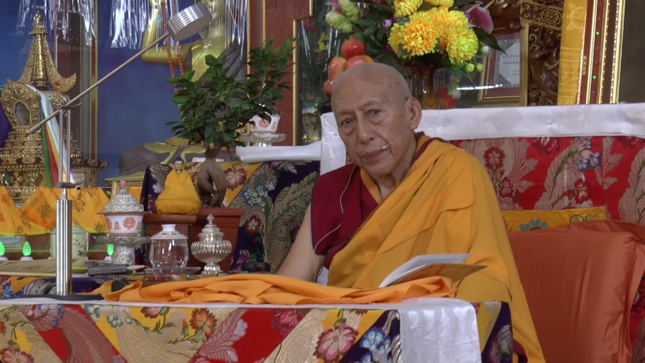 འབྲས་བློ་གླིང་སྤོམ་ར་ཁང་ཚན་དུ་ལམ་རིམ་སྦྱོར་ཆོས་དྲུག་གི་གསུང་ཆོས་གནང་བ། ཉིན་གཉིས་པ།