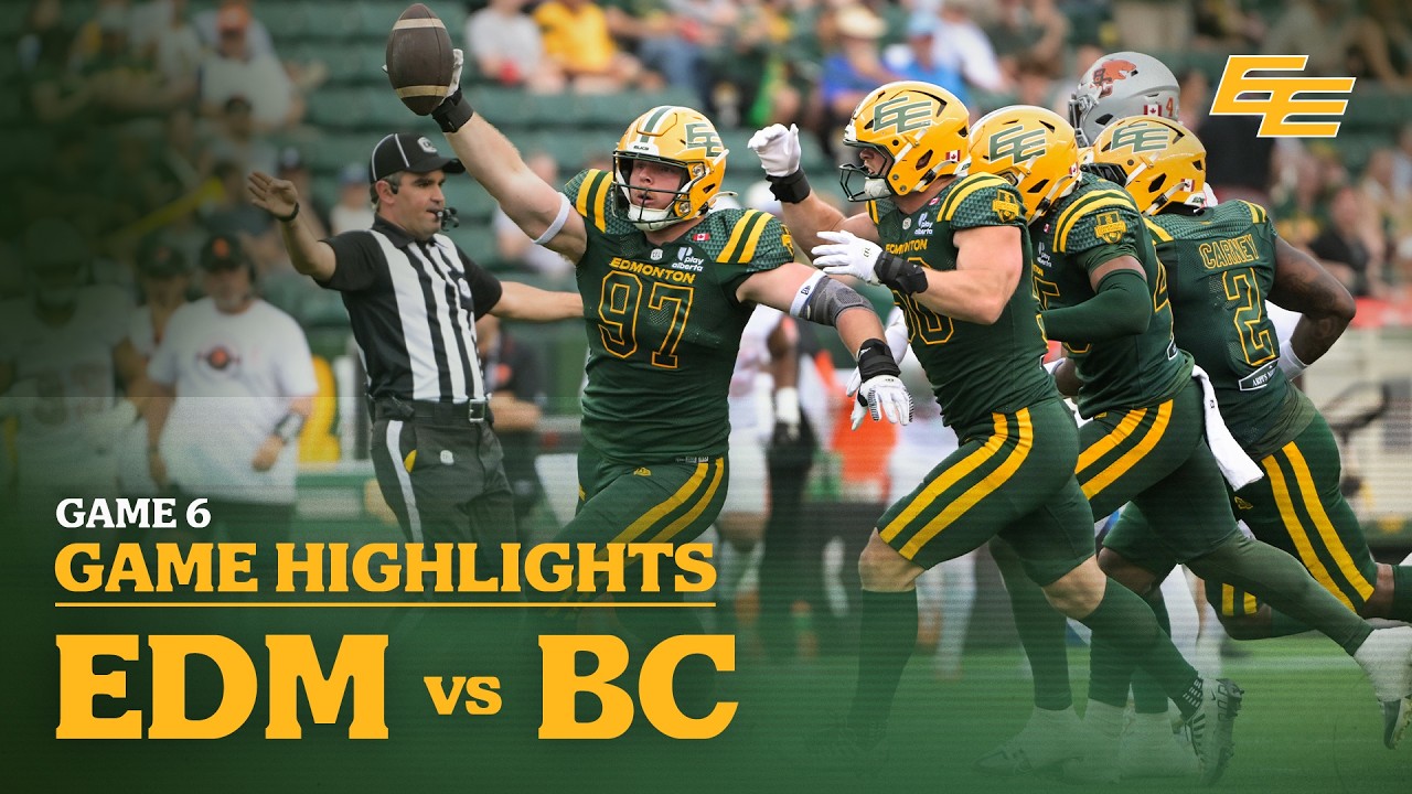 Лучшие моменты игры: 7-я неделя | Edmonton Elks против BC Lions | 07.09.26