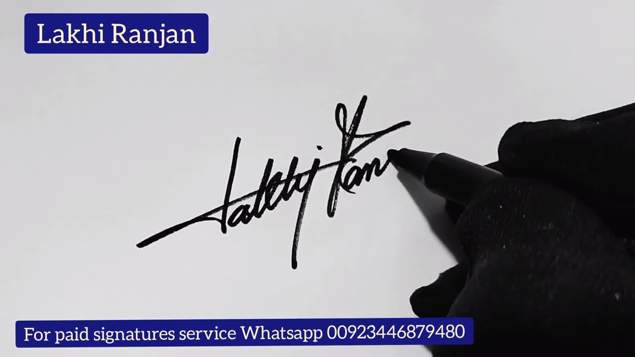 L Signature / L signature style / Signature style of my name / How to sign Signature / Signature