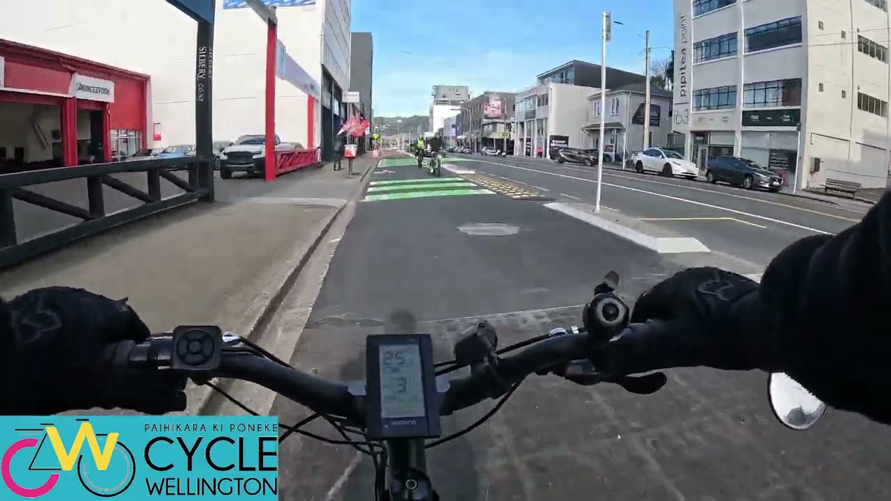 Wellington bike lanes - Spotlight to Railway Station