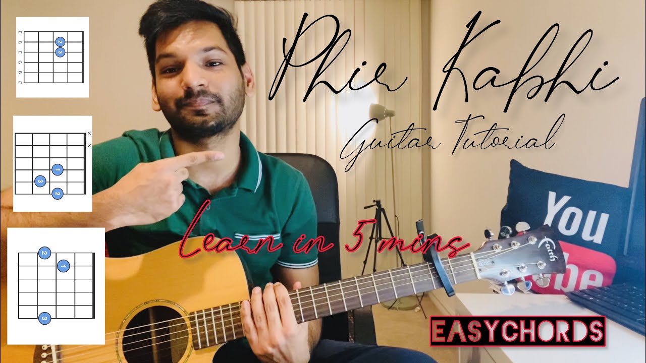 Phir Kabhi Guitar Tutorial | Learn in 5 mins | Verse | Intro | Music | Strumming | Chords |