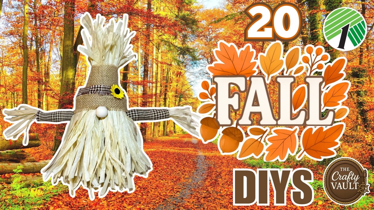 🍁 20 Traditional Fall Dollar Tree DIYS from The Crafty Vault! Autumn Home Decor 🍂
