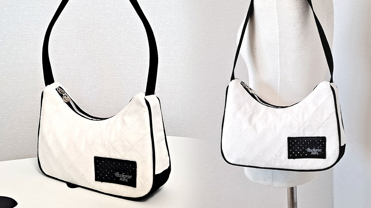 EJ-192/ 심플하고 가벼운 어깨가방 보고 가세요. 실용적인 캔버스 원단 가방. EWING TUTORIALDIY/CRAFTS/MAKE A BAG
