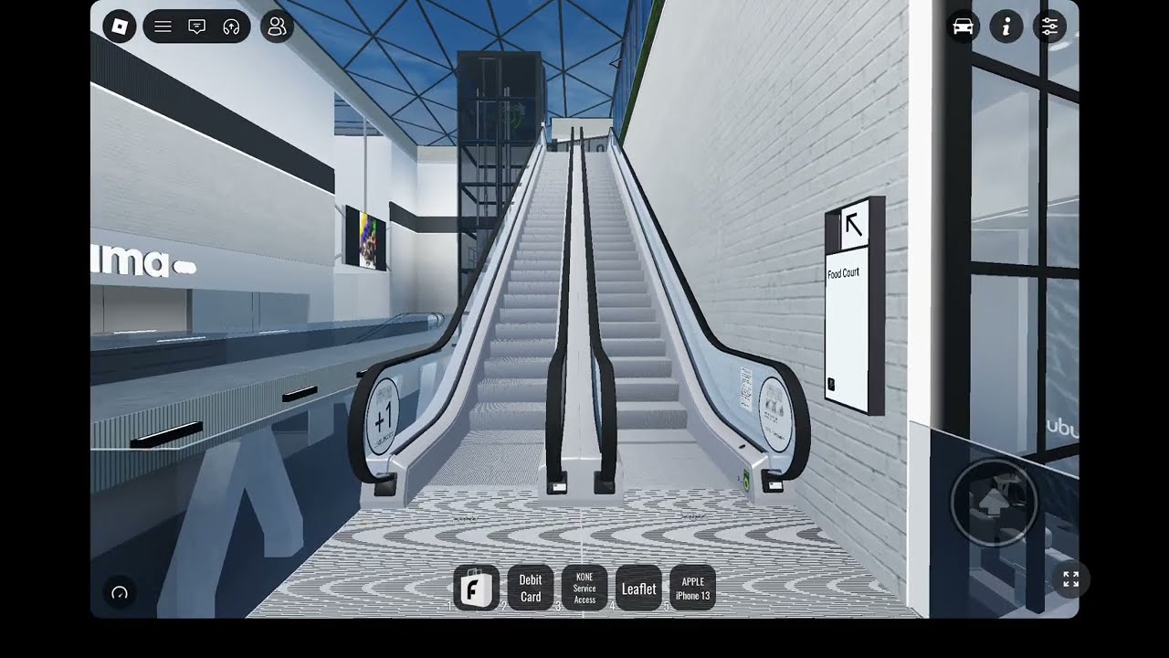 Long KONE Escalators at The FORUM Shopping Mall Roblox