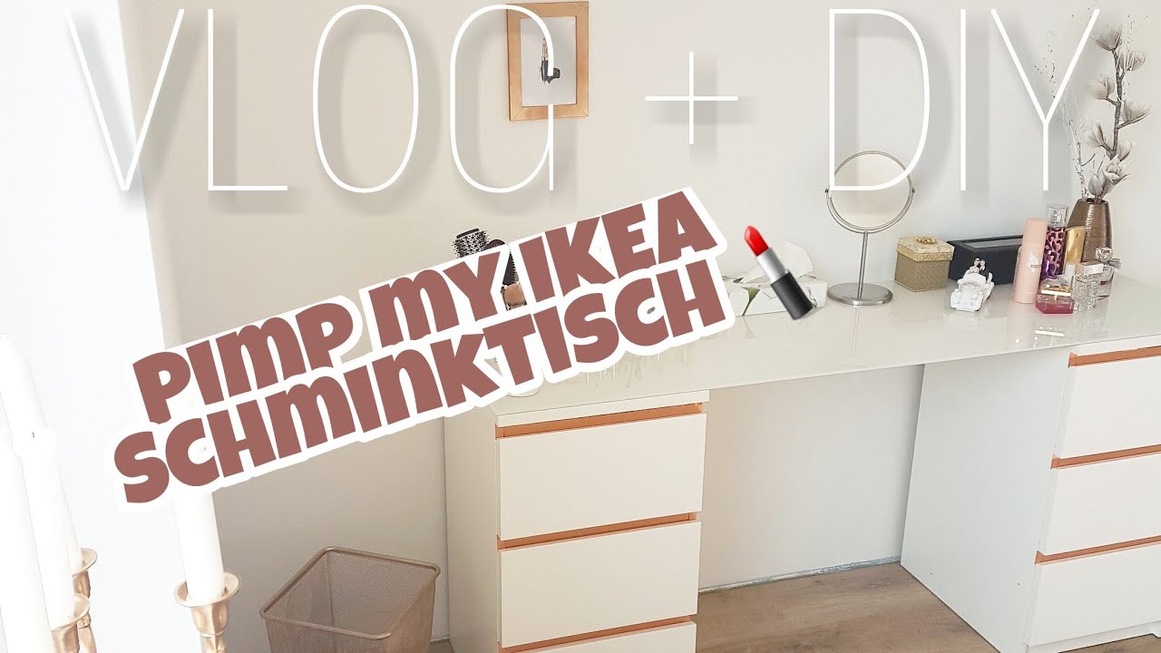 Hausbau Blog 46| DIY - Pimp my IKEA Schminktisch - Roségold| Technikmittwoch?! | Die Siwuchins