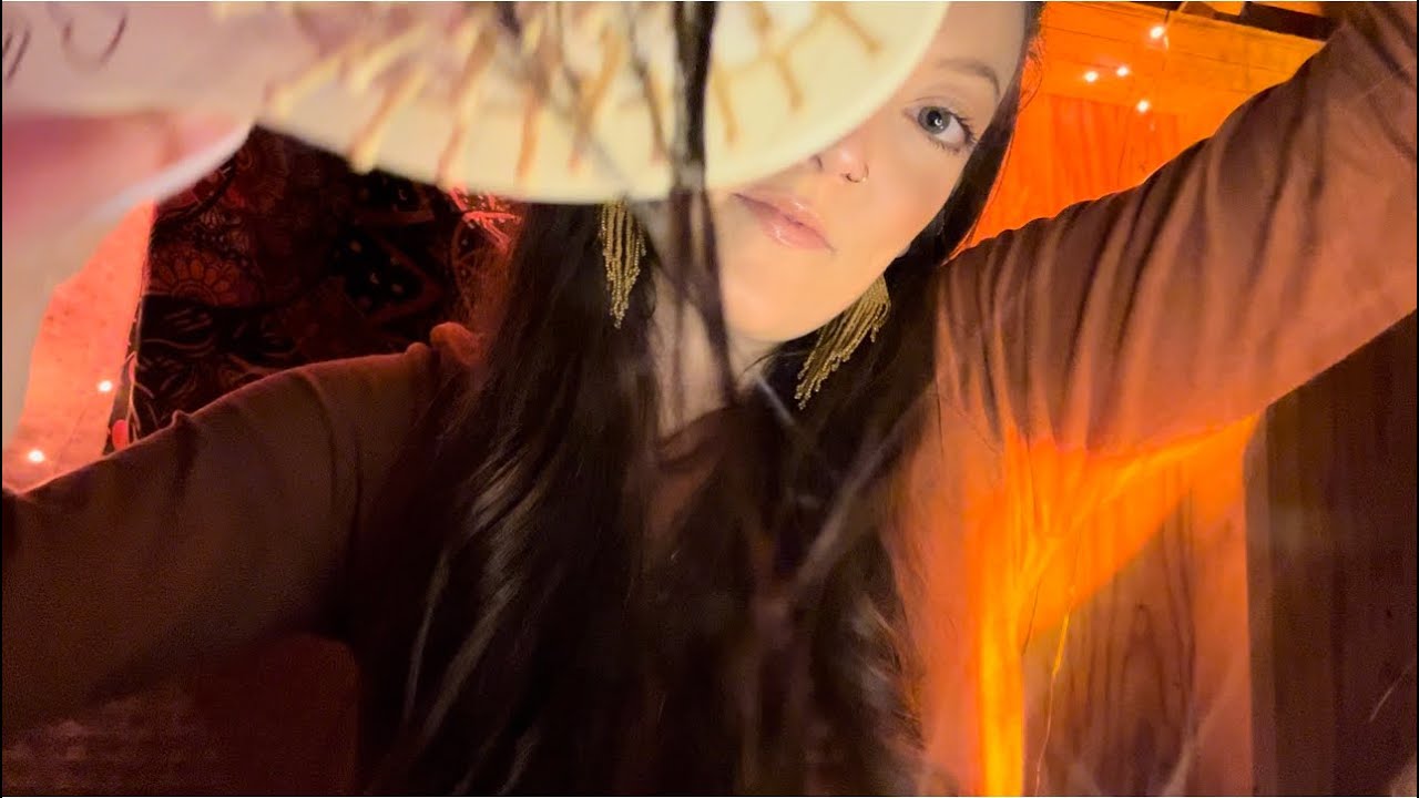 ASMR✨ relaxing hair treatment before bed 🧡 (hair brushing, scalp massage, gentle blow dry & style)