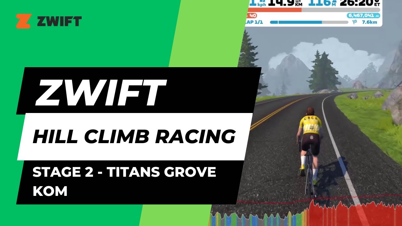 Zwift Hill Climb Racing Series 2 - Stage 2 Titans Grove KOM - B cat