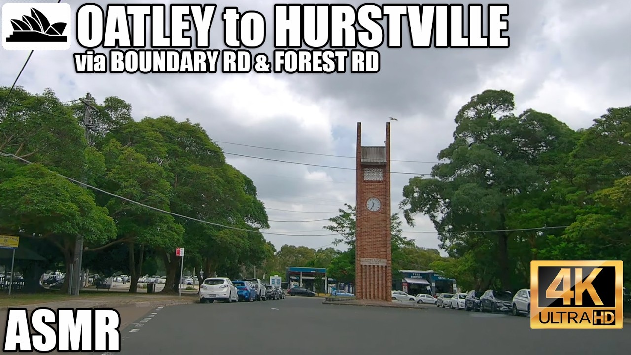 4K ASMR Sydney drive: Oatley to Hurstville