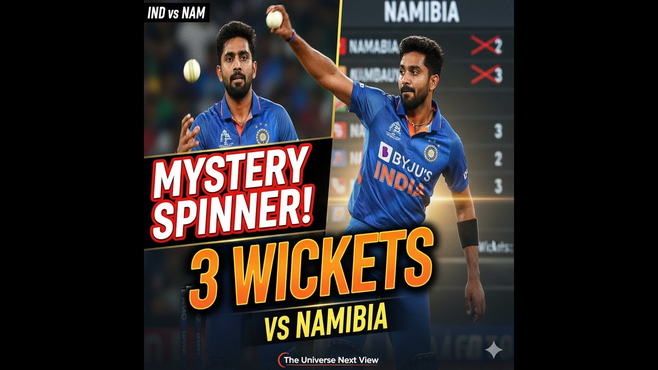Varun Chakaravarthy Mystery Spells! 🔥 3 Wickets vs Namibia | IND vs NAM Highlights