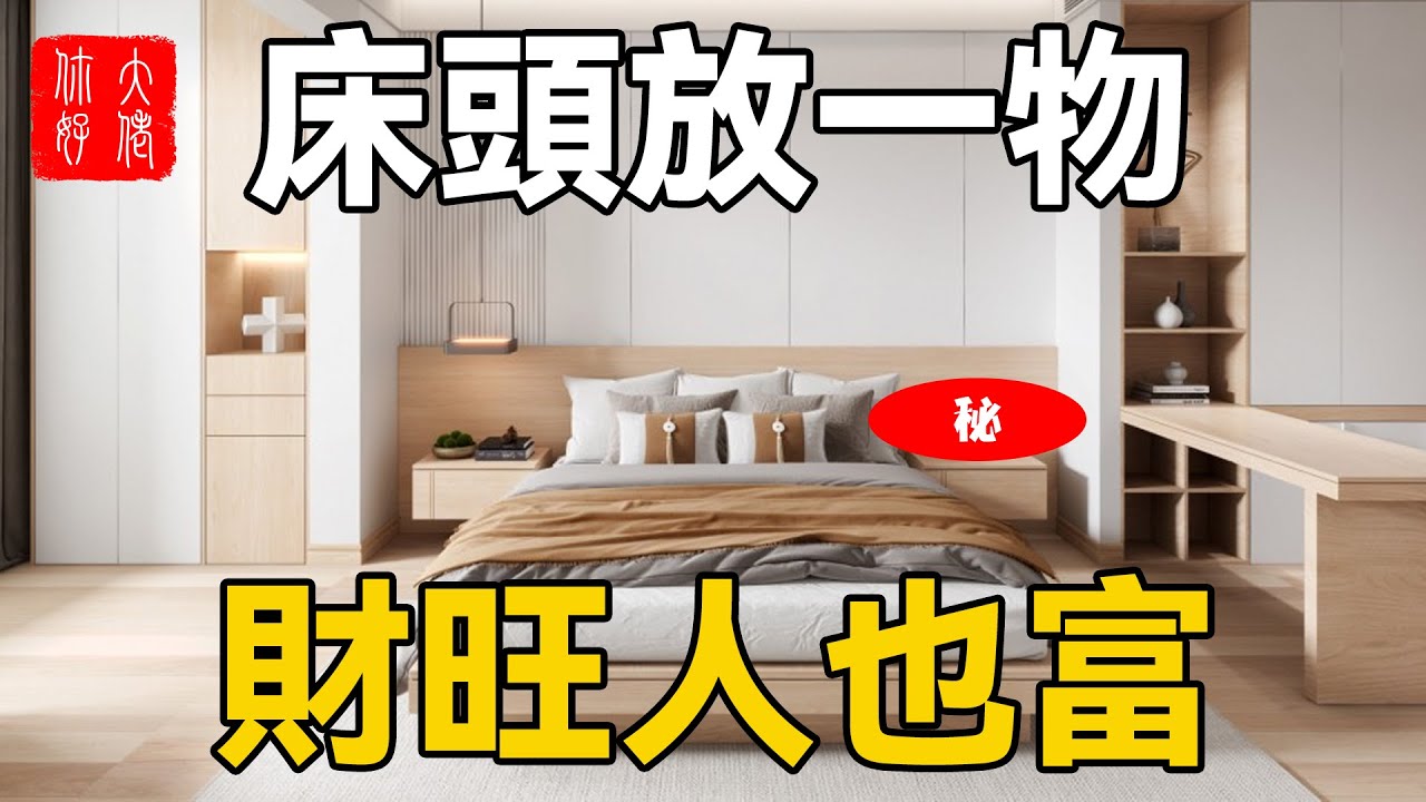 床頭放一物，財旺人也富，一生吃穿不愁！#大佬你好啊