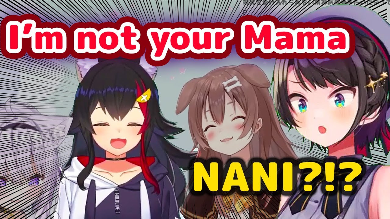 Ookami Mio - DENIES Oozora Subaru Her Right to Mama 【ENG Sub/Hololive】