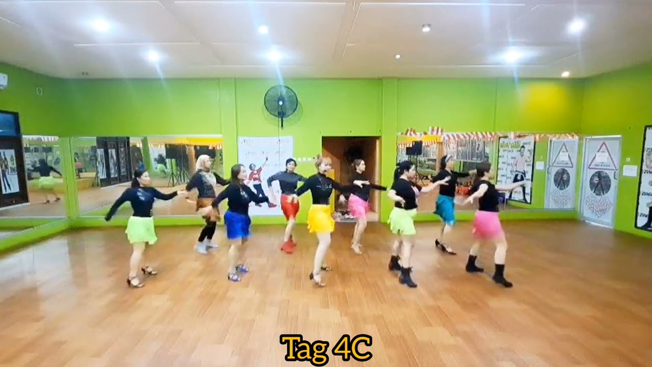 Baila Con La Ola Linedance|Choreo @veetrias |Demo by Class Lilas LLD