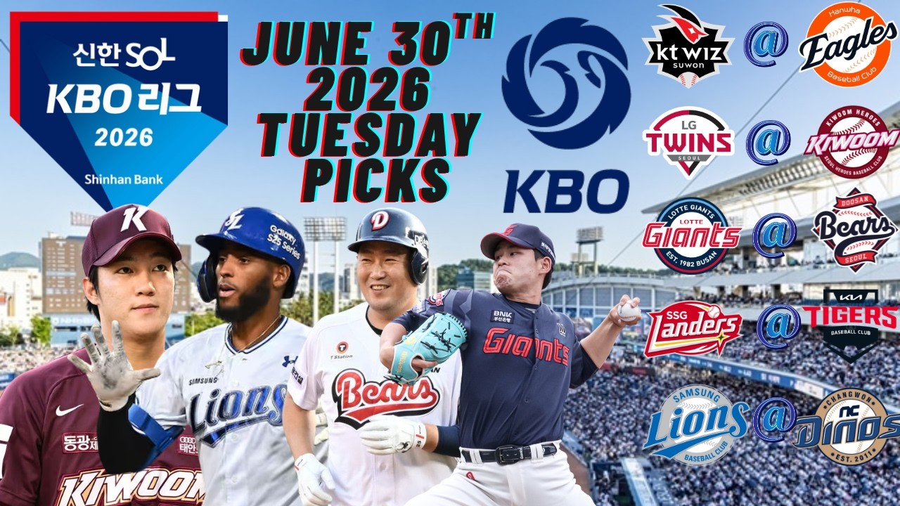 ПРОГНОЗЫ НА KBO 30 ИЮНЯ 2026 ГОДА