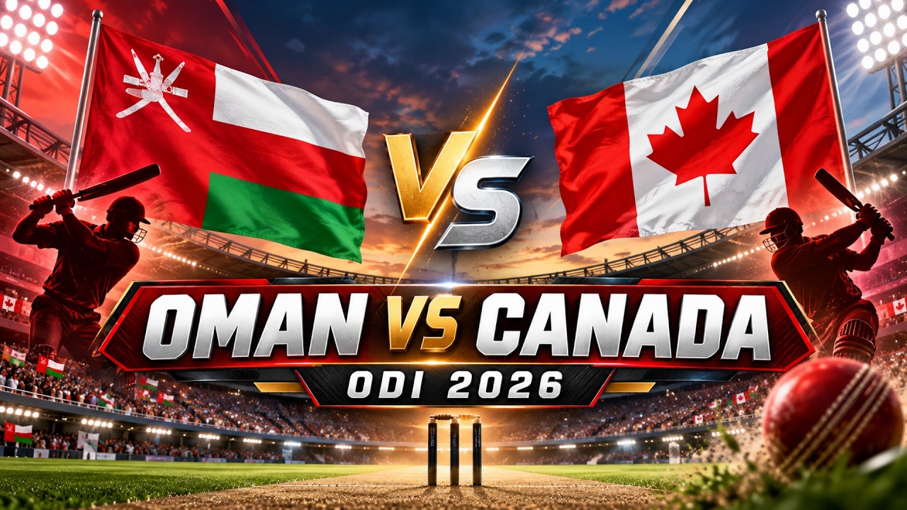 Oman vs Canada LIVE | OMA vs CAN Live Score & Commentary | ICC CWC League 2 ODI 2026
