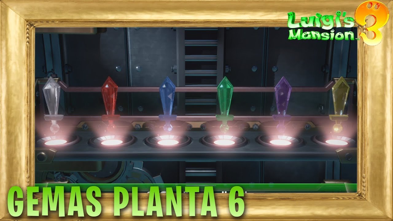 Luigi's Mansion 3 Nintendo Switch - Guía al 100% - Todas las Gemas de la Planta 6