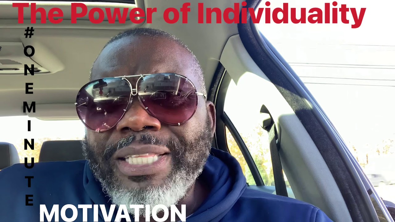The Power of individuality #individuality#Godscreativeprowess #onlyyoucandoit #mroneminutemotivation