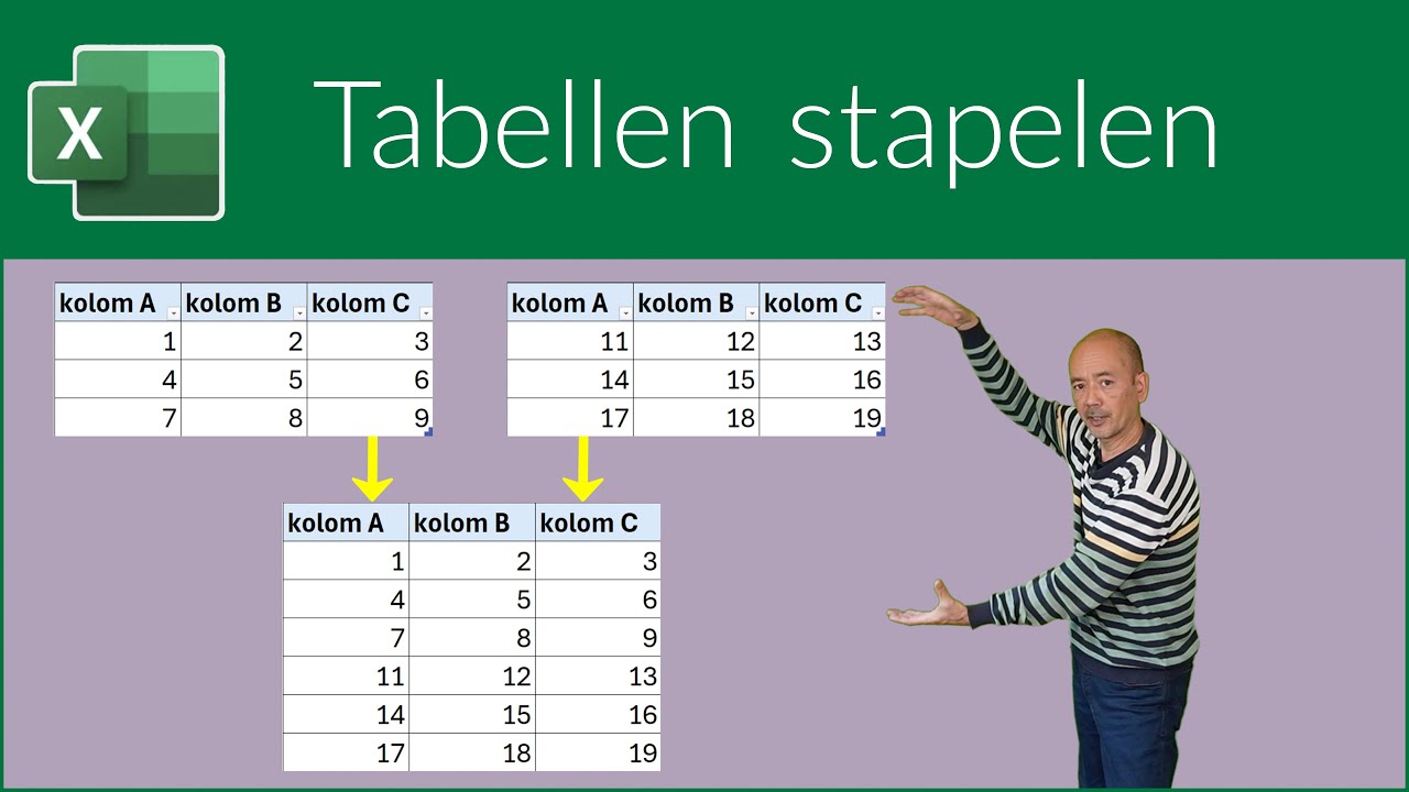 Tabellen stapelen
