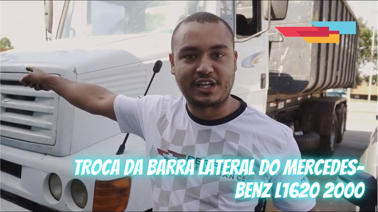 TROCA DA BARRA LATERAL DO MERCEDES-BENZ L1620 2000