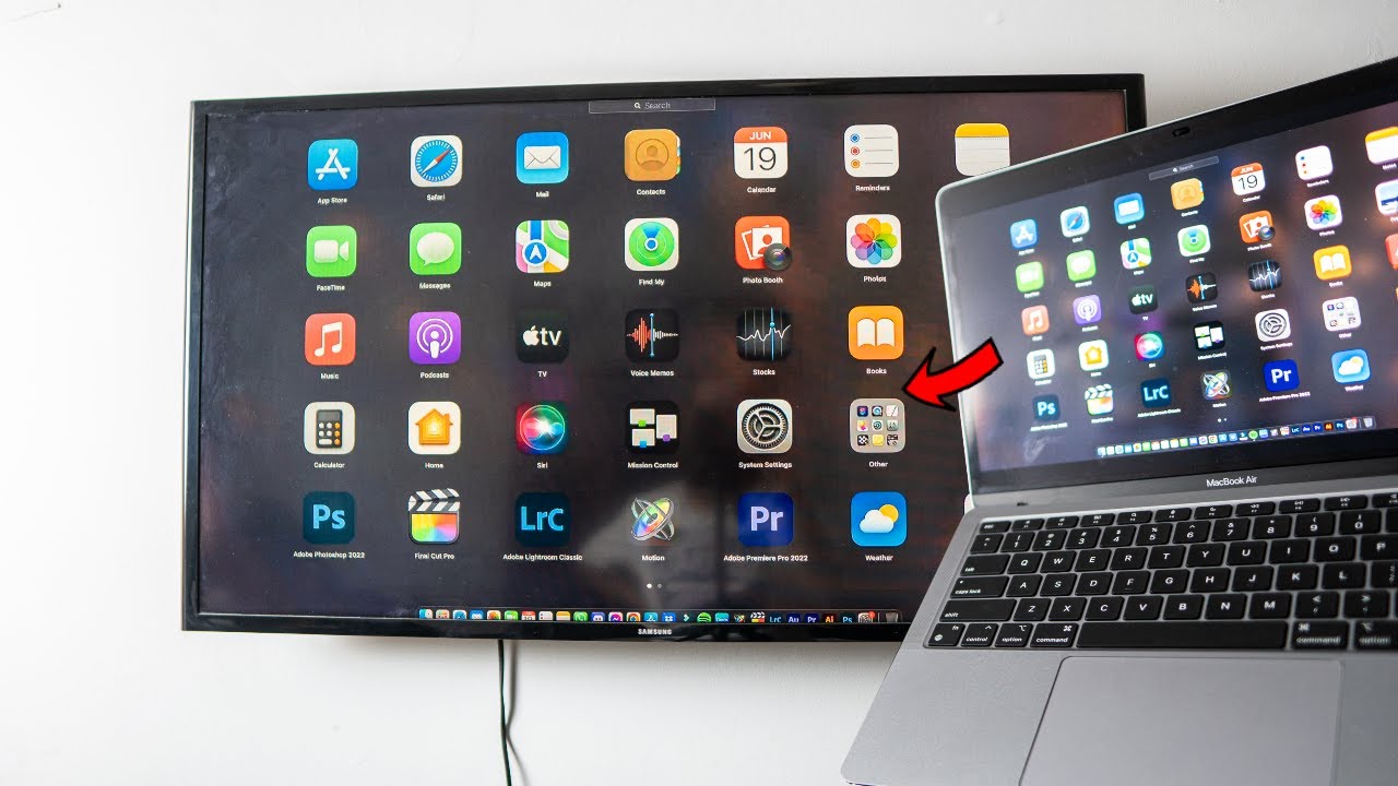 Как подключить экран MacBook к телевизору или монитору (беспроводное подключение, бесплатно, без ...