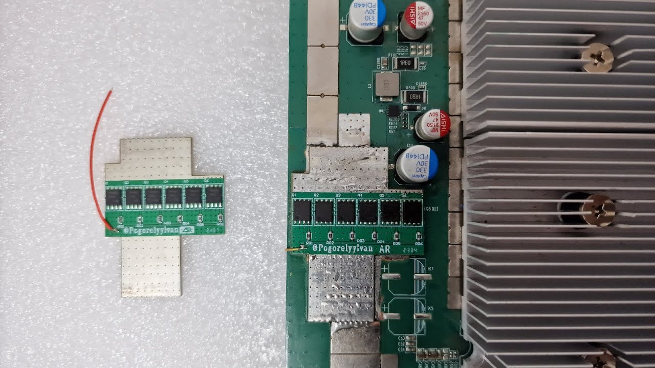Antminer s19 с помощью планки ремонтируем и возвращаем к жизни L7 D7 S19 S19pro T19