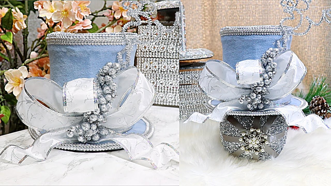 DIY ROOM DECOR! CHRISTMAS TREE TOPPER CENTERPIECE