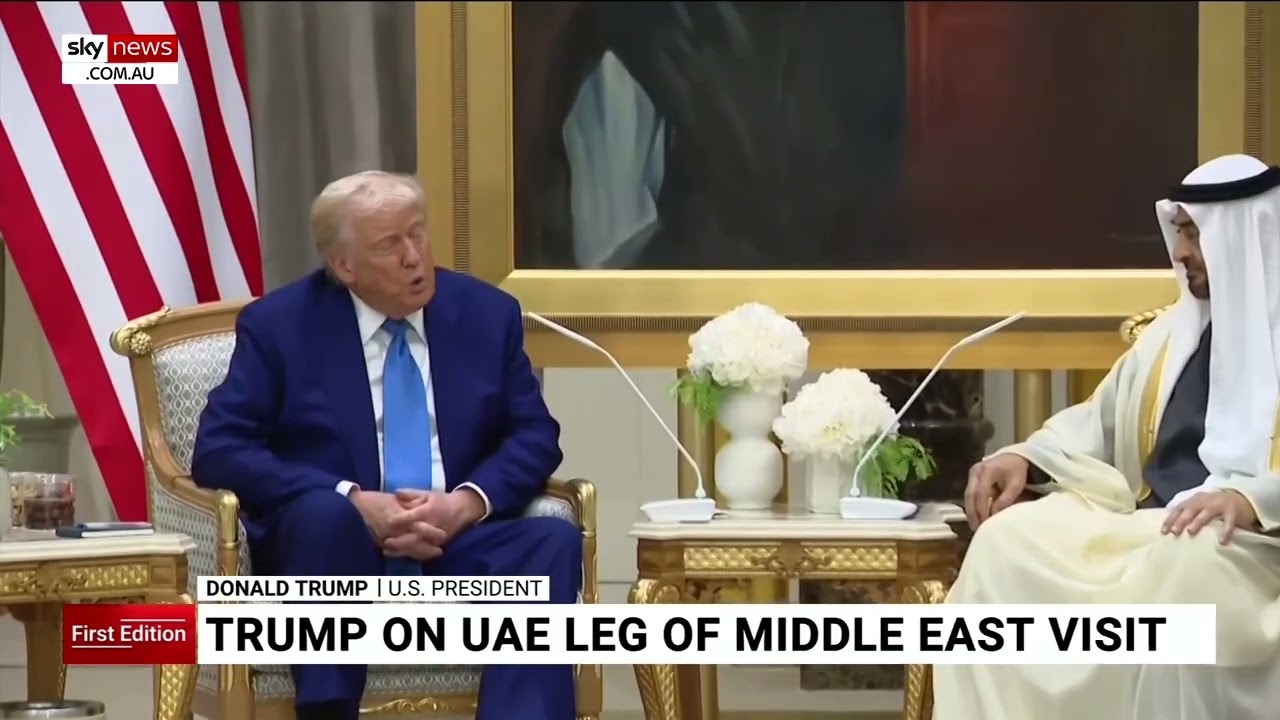 US President Donald Trump on UAE leg of Middle East visit