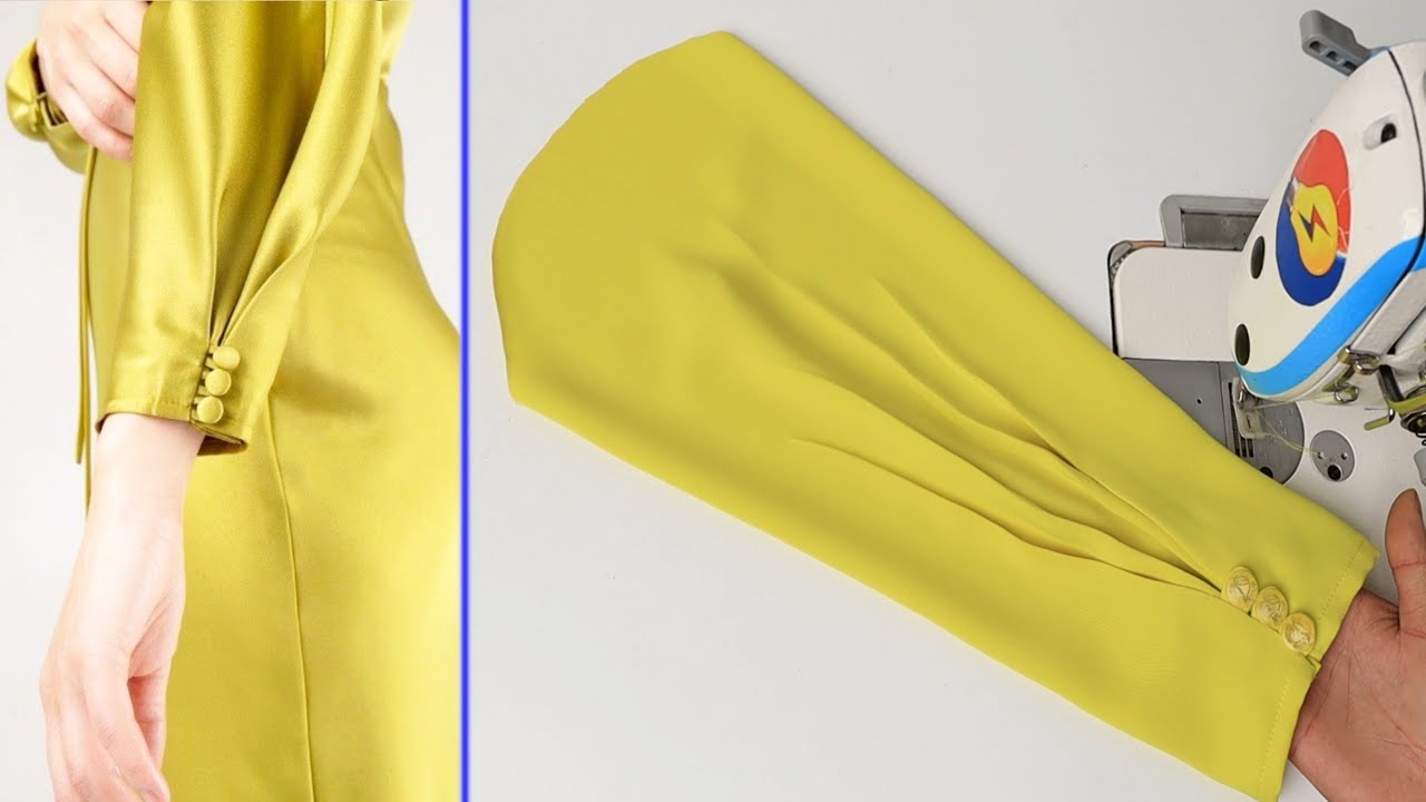 A sewing trick simple to cut and sew a sleeves design for kurti! basic sewing for beginner