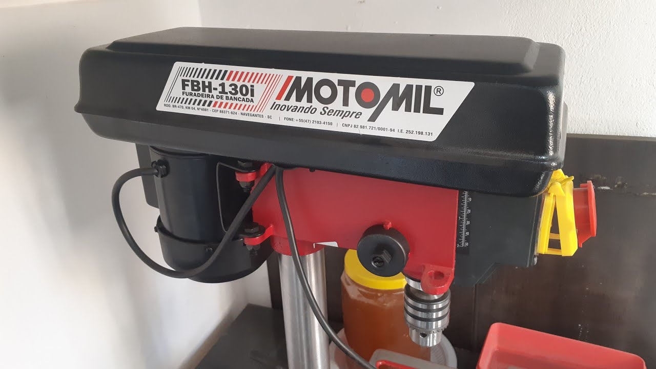 Furadeira de bancada fbh 130i motomil testes e opinião sincera