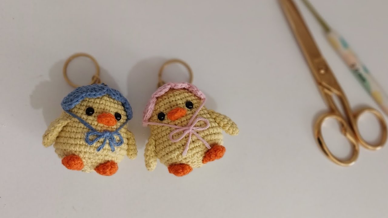 مداليه كتكوت🐥سهل وبسيط #amigurumicrochet