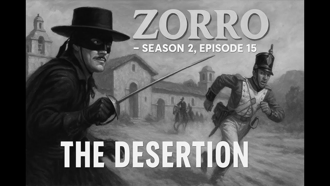 Zorro (1957)[4K]&ndash;S02E15: &ldquo;The Desertion&rdquo; #GuyWilliams #DisneyZorro #ClassicTV #RetroTVShow