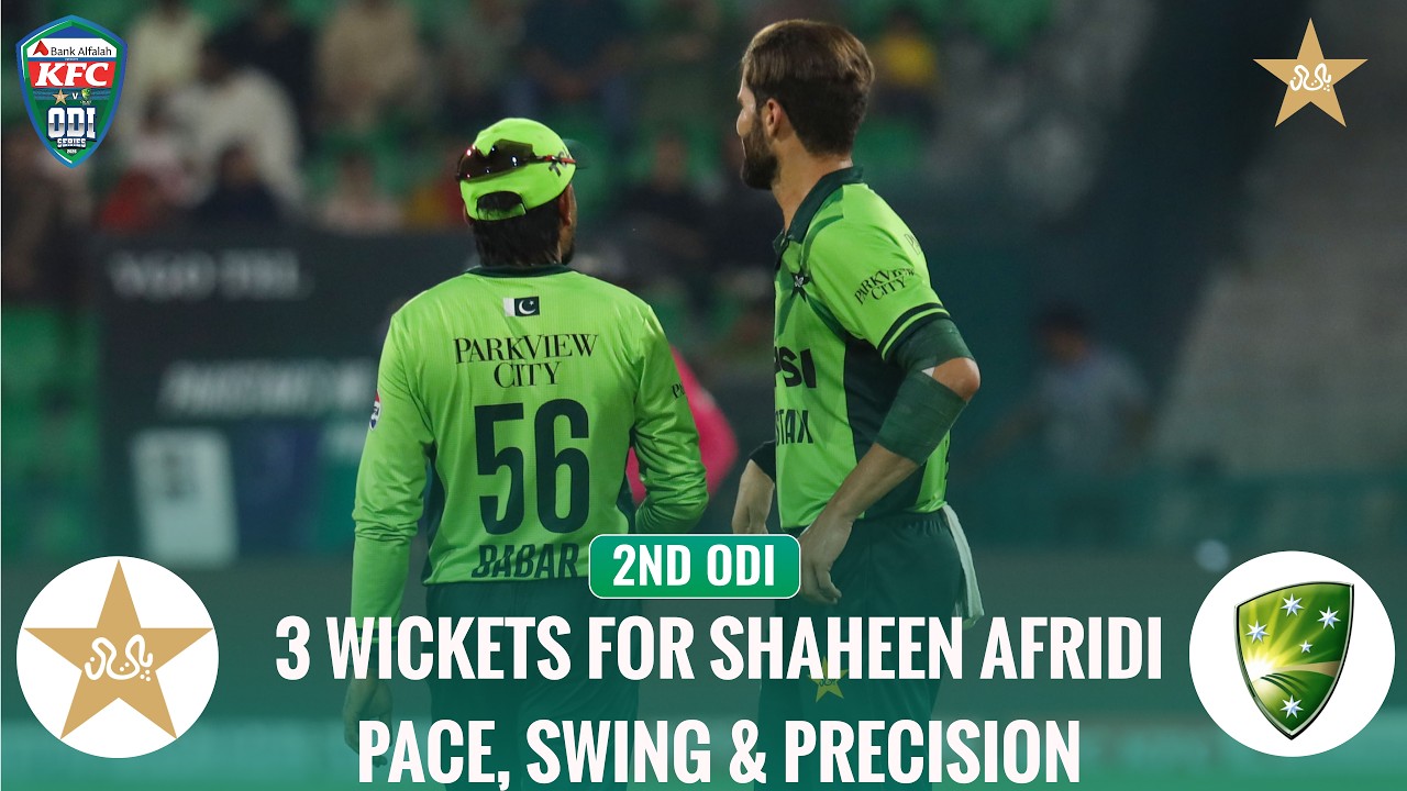3 Wickets for Shaheen Afridi | Pace, Swing & Precision 🔥 | Pak vs Aus | M2 | ODI Series | MZE1K