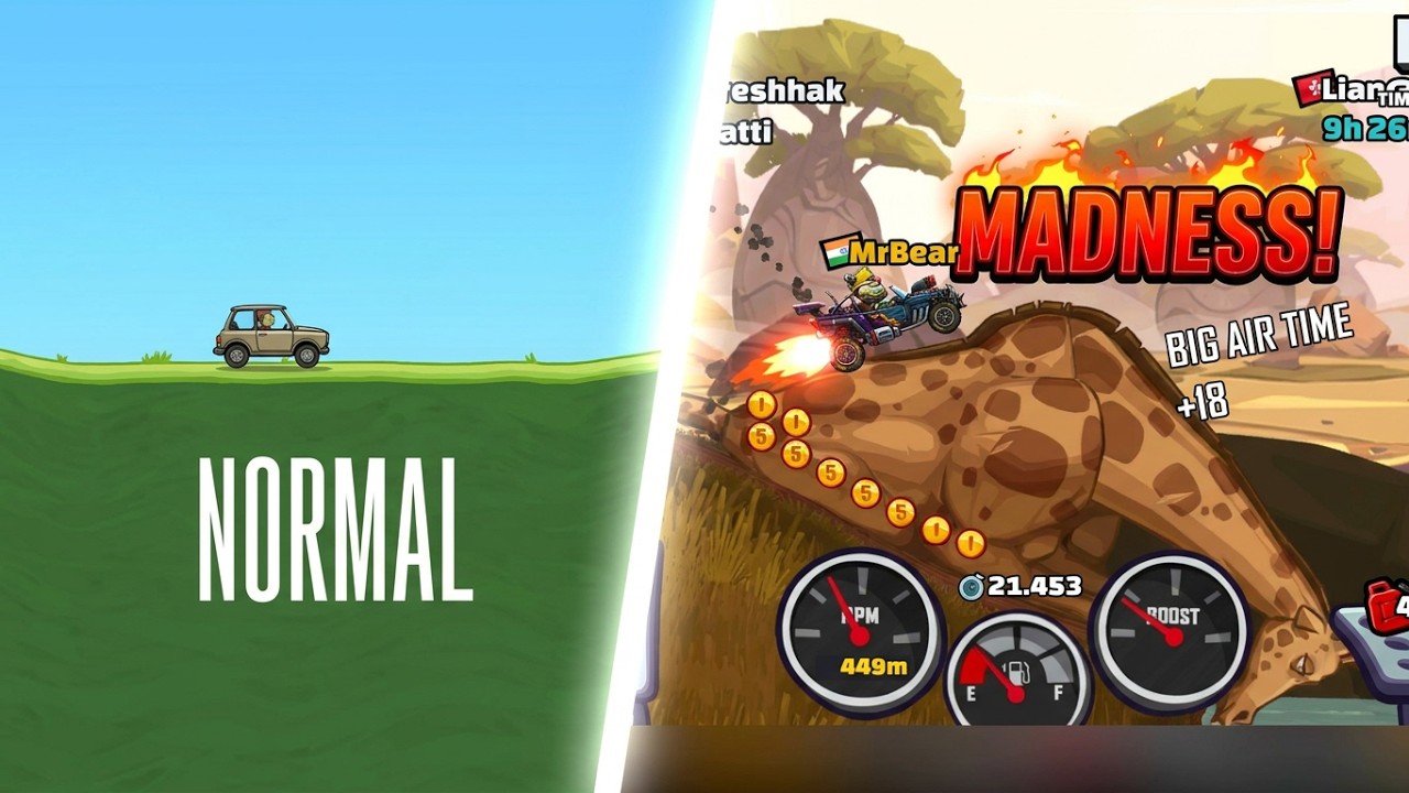 Thrilling Stunts by HOTROD- Hill Climb Racing-2 ll Weekly Event ll #04