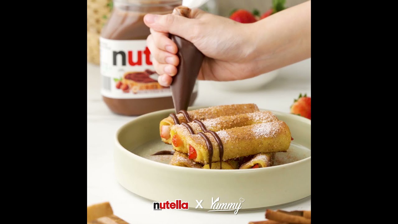 French Toast Roll with Nutella 6s