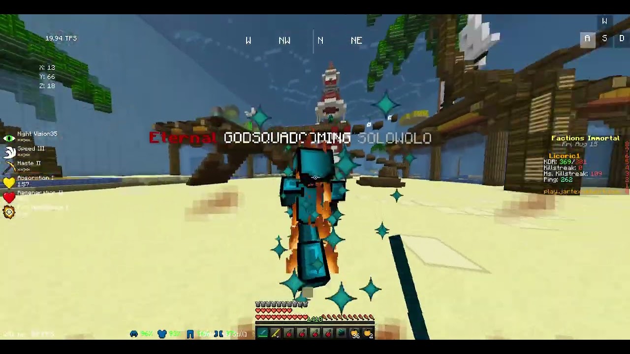Jartex Factions PvP 2025 at its finest.